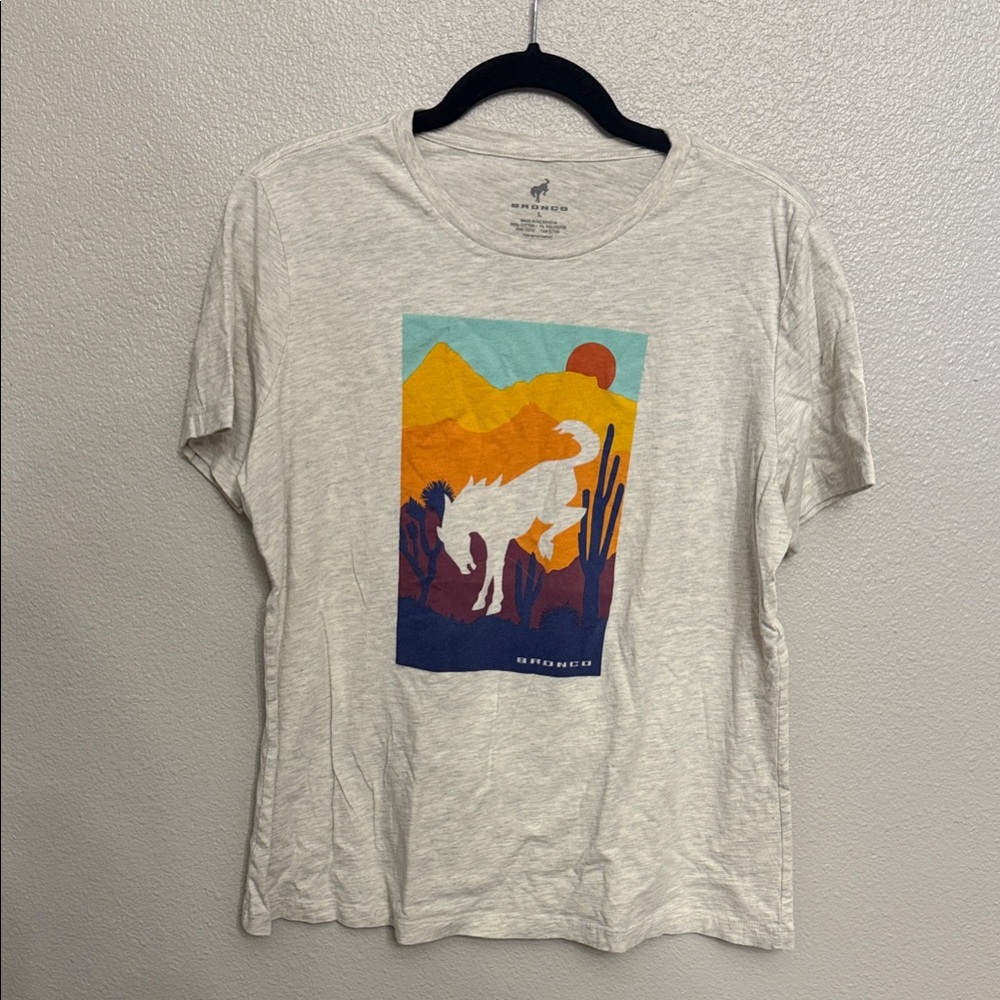 Graphic Tee with Desert Scene